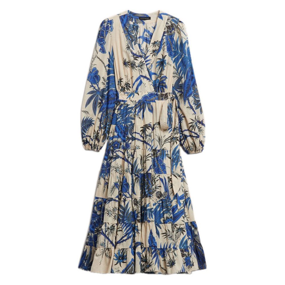 Banana Republic Stampa Cotton Wrap Dress (with pockets!)